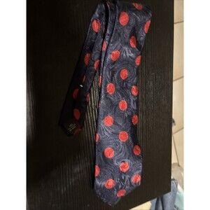 Surrey Red Blue Polyester Geometric Tie